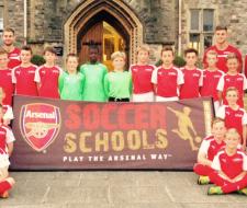 Arsenal FC Junior football summer camp Queen Ethelburgas College