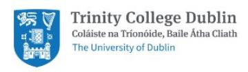 Logo Irish school of Ecumenics, Trinity College Dublin at Belfast