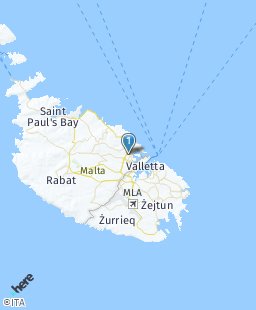 Malta on map