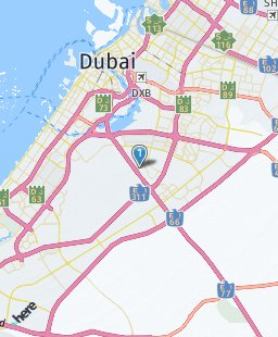 United Arab Emirates on map
