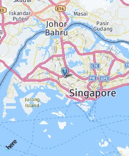 Singapore on map