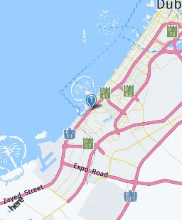 United Arab Emirates on map